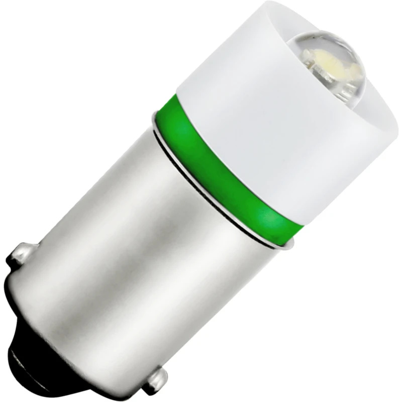 Schiefer signaallamp ba9s 0.56w 10x23.5mm 28v groen