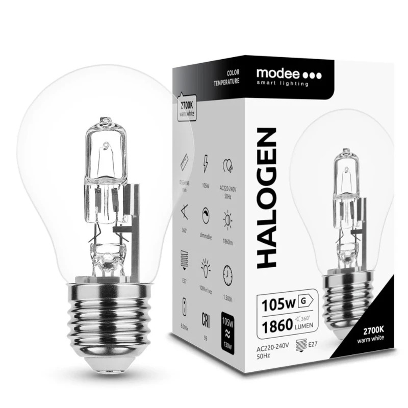Modee E27 Halogeen Lamp | 105W 2700K 1860Lm | 220-240V Dimbaar