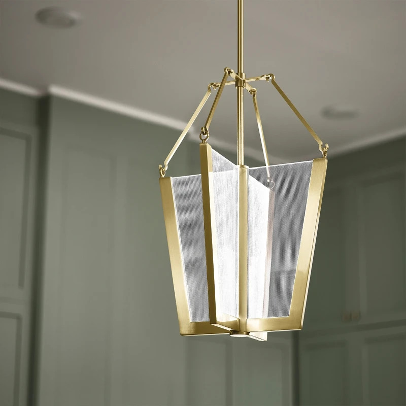 Kichler LED Pendelarmatuur Calters | 49W 3000K 2088Lm 830 | Champagne Gold