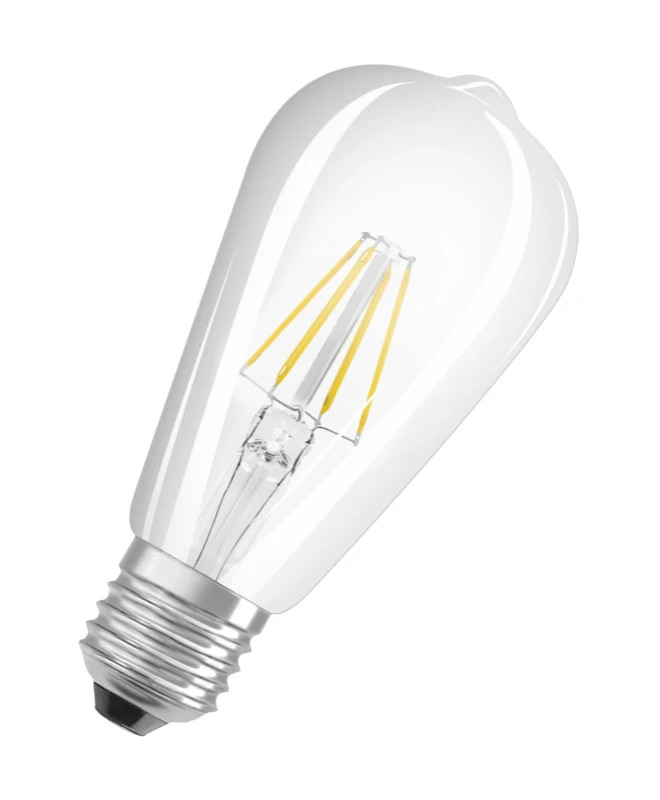 OSRAM Superstar dimbare LED lamp met bijzonder hoge kleurweergave (CRI9-), E27-basis Filament optiek ,Warm wit (27--K), 73- Lumen, substituut voor 6-W-verlichtingsmiddel dimbaar, 1